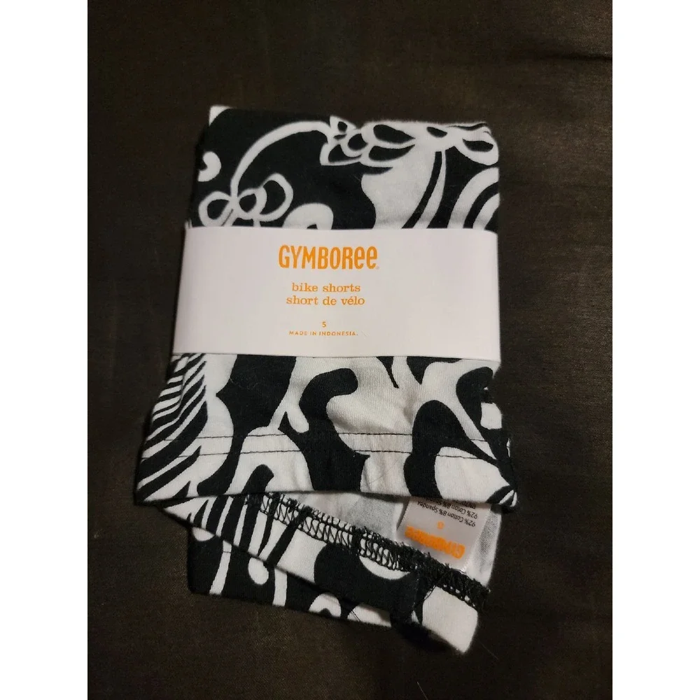Gymboree yellow and black bike shorts nwt size 5